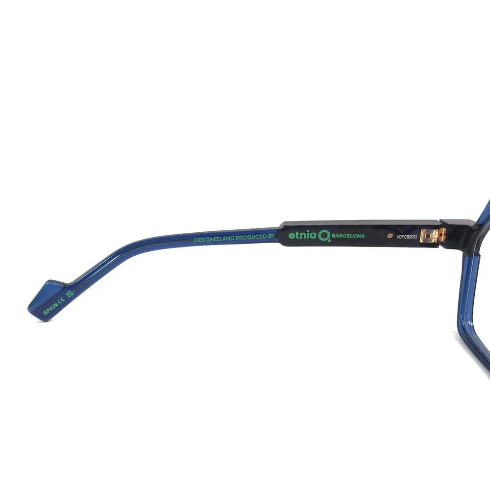 Etnia Barcelona Eyeglasses Frames CHROMA N38 DB Dark Blue Black 53-18-140